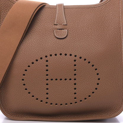 Hermes Taurillon Clemence Evelyne III PM Gold 8 of 11