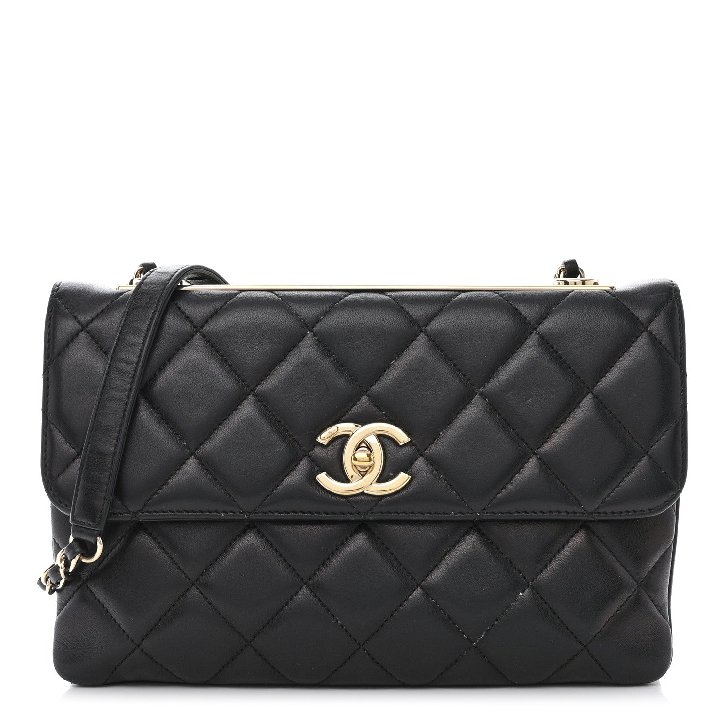 Chanel Lambskin Quilted Medium Trendy CC Flap Black 4 of 14