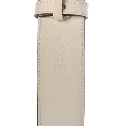 Gucci Calfskin Double G 40mm Belt 85 34 Mystic White 4 of 6