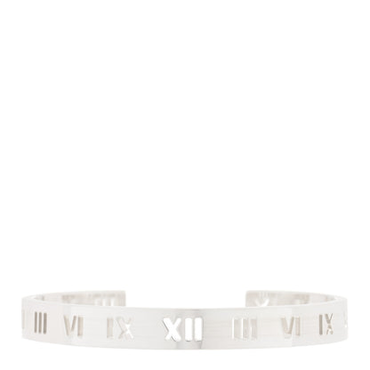 Tiffany Sterling Silver Atlas Pierced Cuff Bracelet 1 of 3