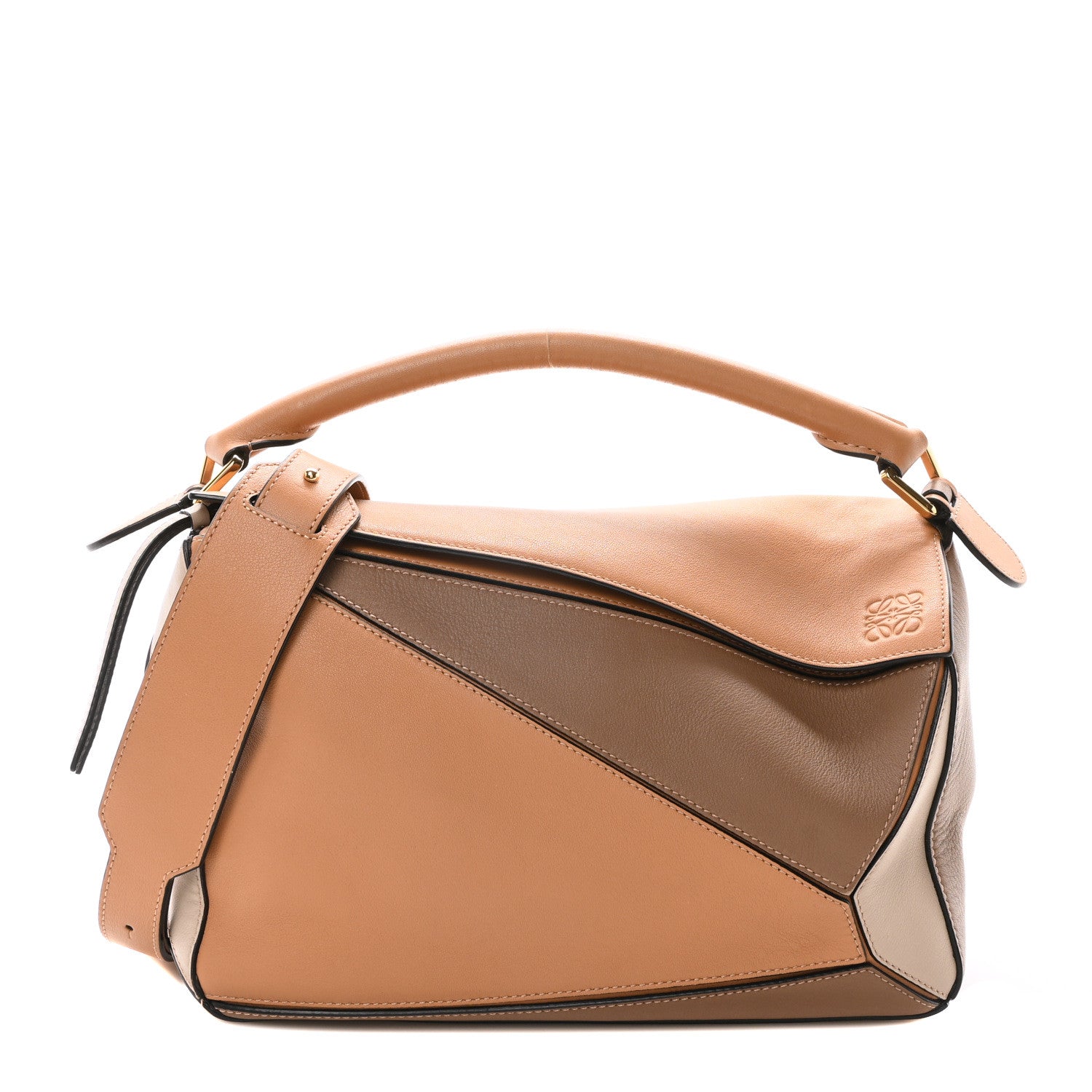 Loewe Calfskin Medium Puzzle Bag Warm Desert Mink 1 of 9