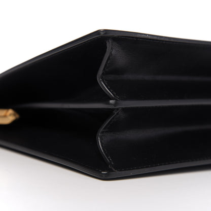 Celine Box Calfskin Medium Clasp Bag Black 8 of 10