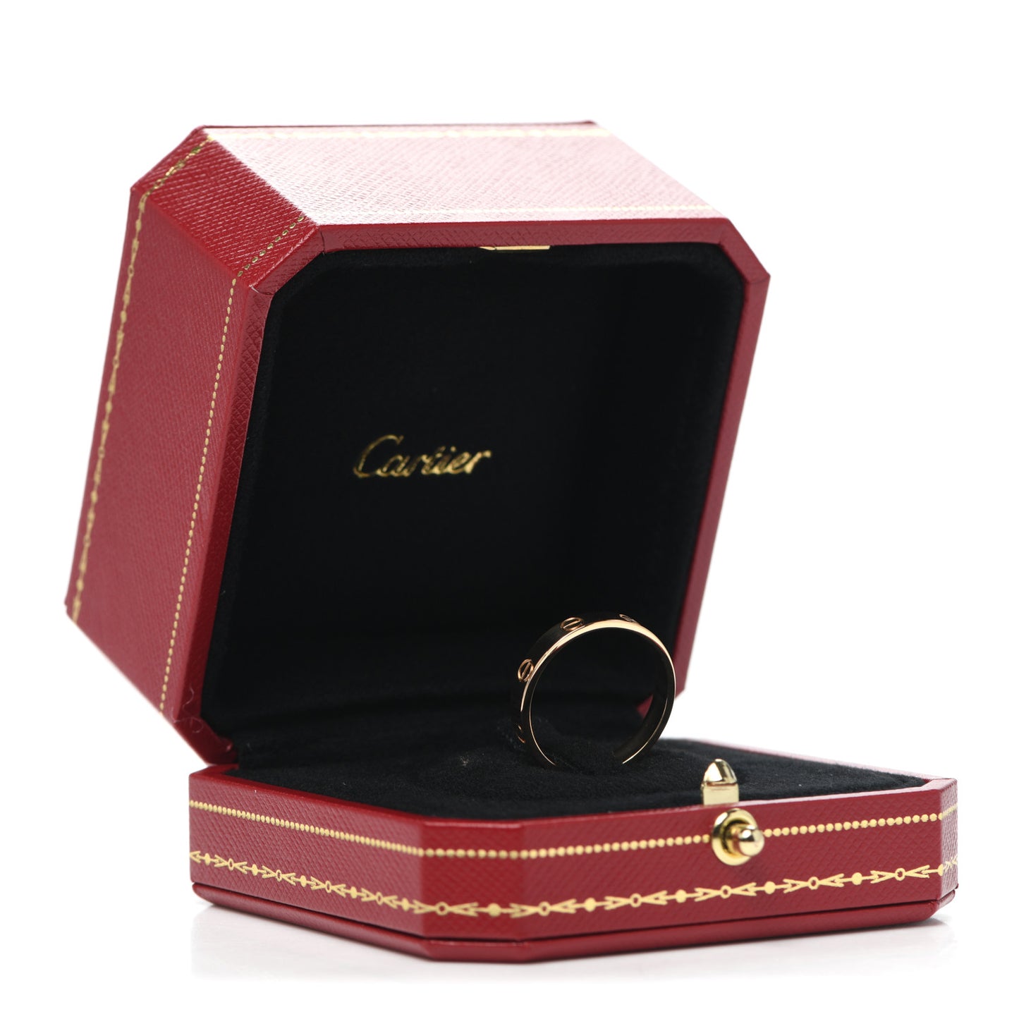 18K Yellow Gold 3.5mm LOVE Wedding Band Ring 59 8.75