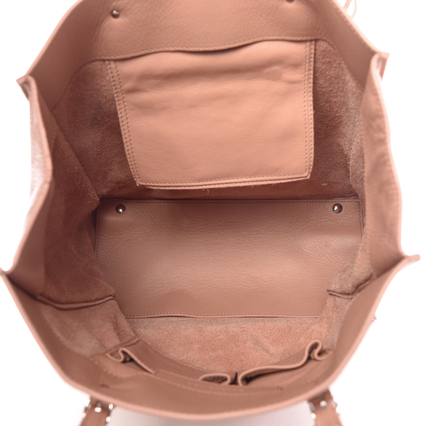 Veau Papier A5 Zip Around Tote Beige Desert