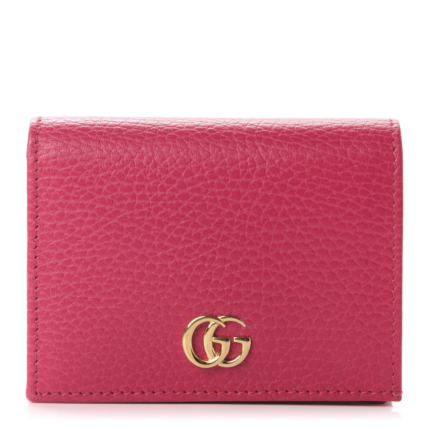 Dollar Calfskin GG Marmont Card Case Box Pink