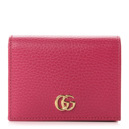Gucci Dollar Calfskin GG Marmont Card Case Box Pink 1 of 8