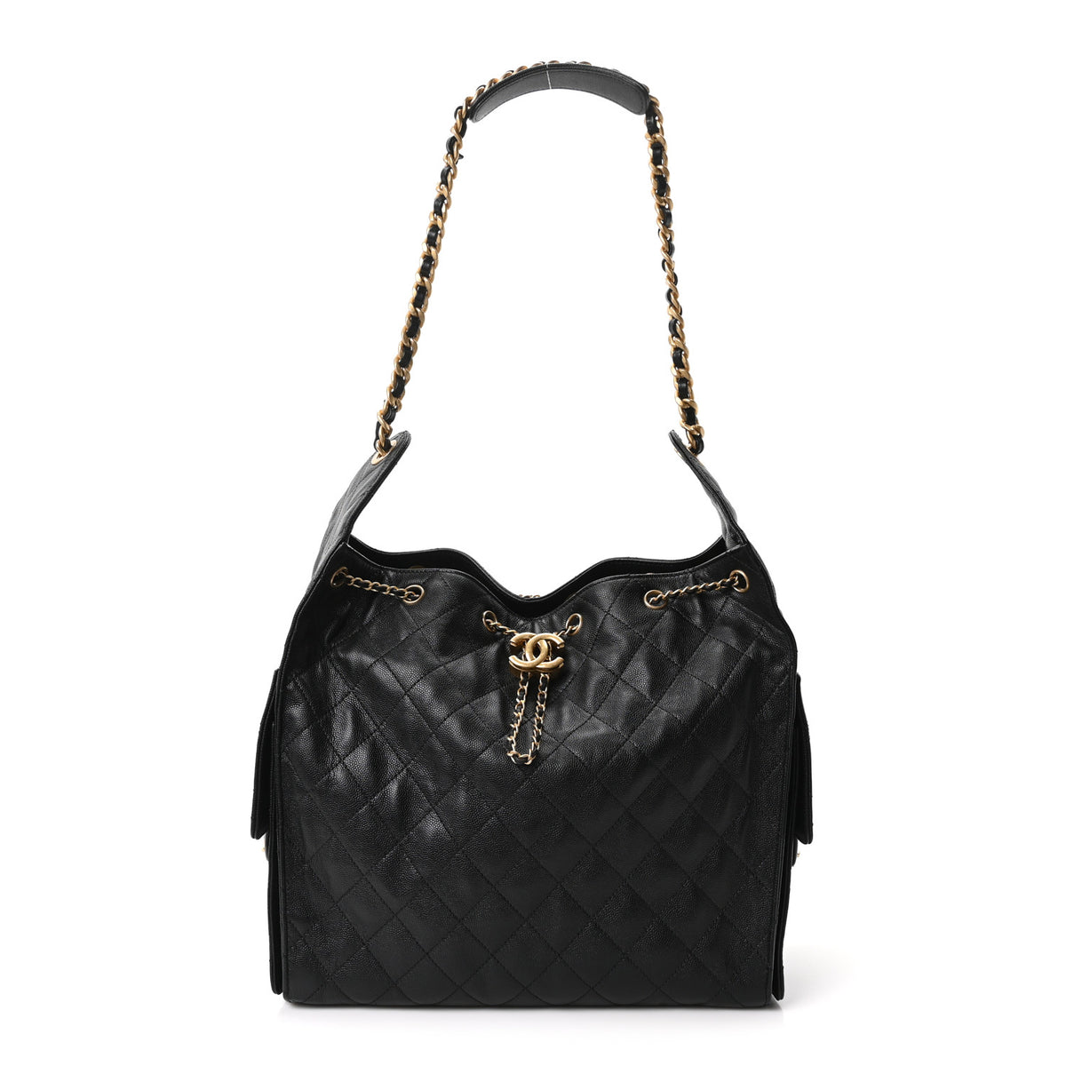 Chanel Caviar Quilted Medium Chanel 25 Handbag Black 1 of 12