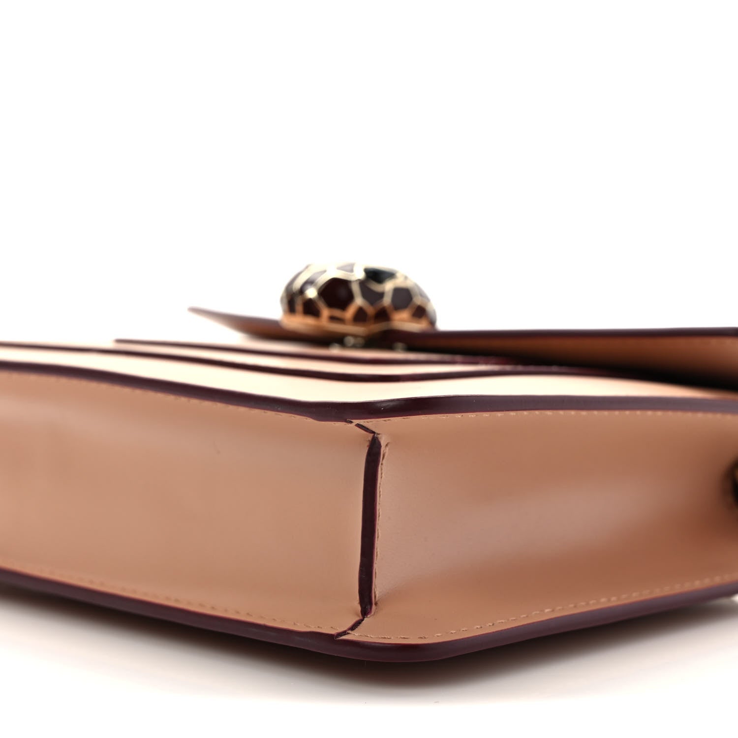 Bulgari Calfskin Serpenti Forever Crossbody Bag Beige 8 of 9