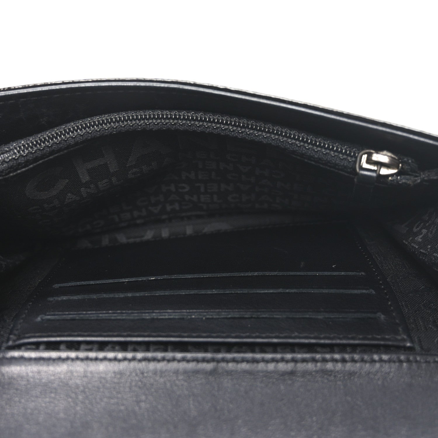 Chanel Patent Goatskin Flap Wallet Dark Brown 5 of 7