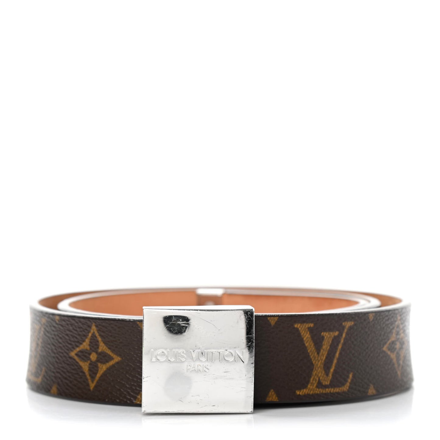 Monogram Ceinture Belt Silver Buckle 85 34