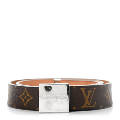 Louis Vuitton Monogram Ceinture Belt Silver Buckle 85 34 1 of 4