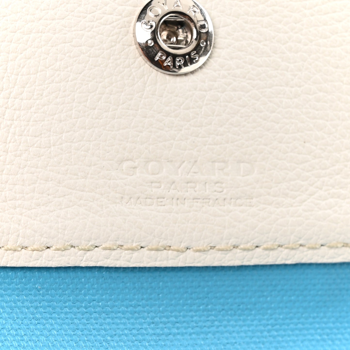 Goyardine Saint Louis Claire Voie PM White Opaline
