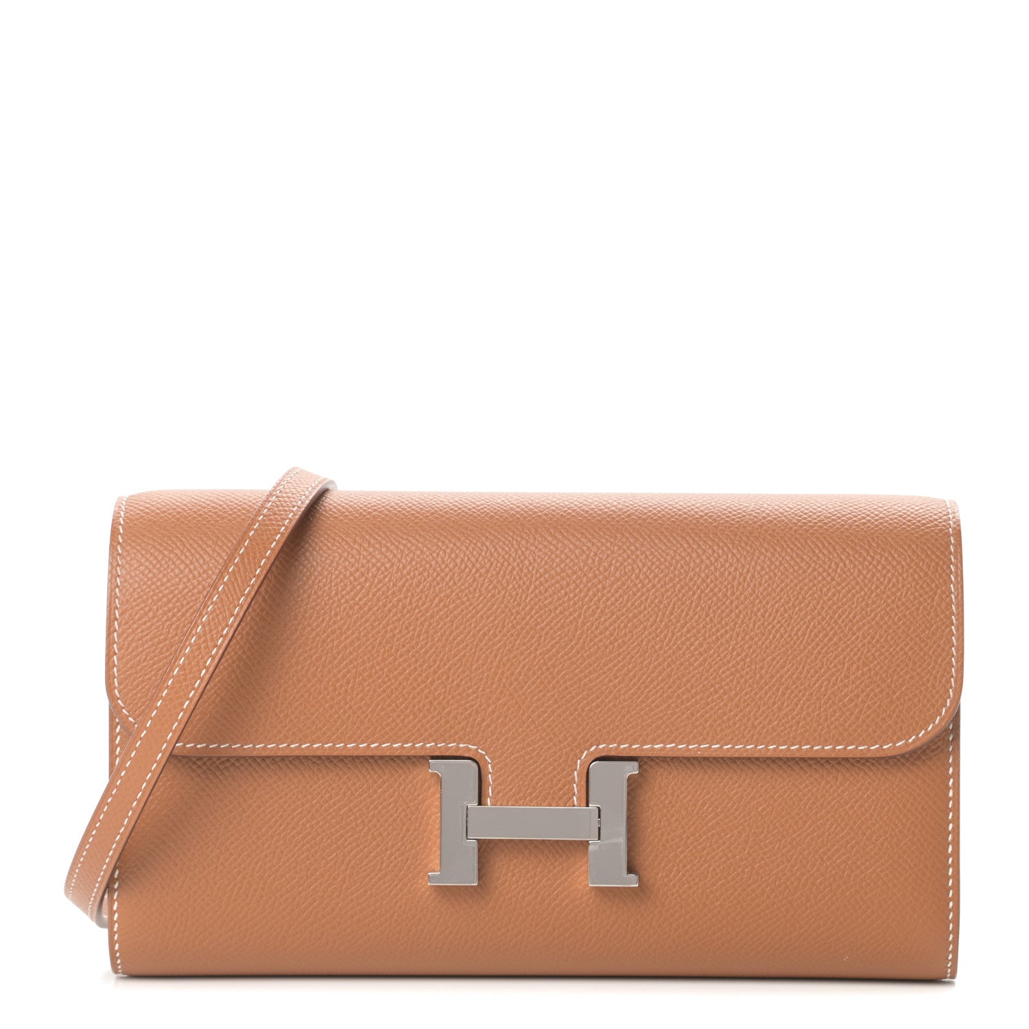 Hermes Epsom Constance Long Wallet To Go Gold 1 of 12