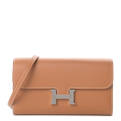 Hermes Epsom Constance Long Wallet To Go Gold 1 of 12