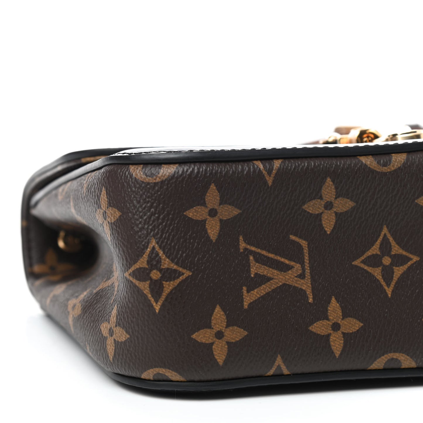 Patent Calfskin Monogram Cherrywood BB Black