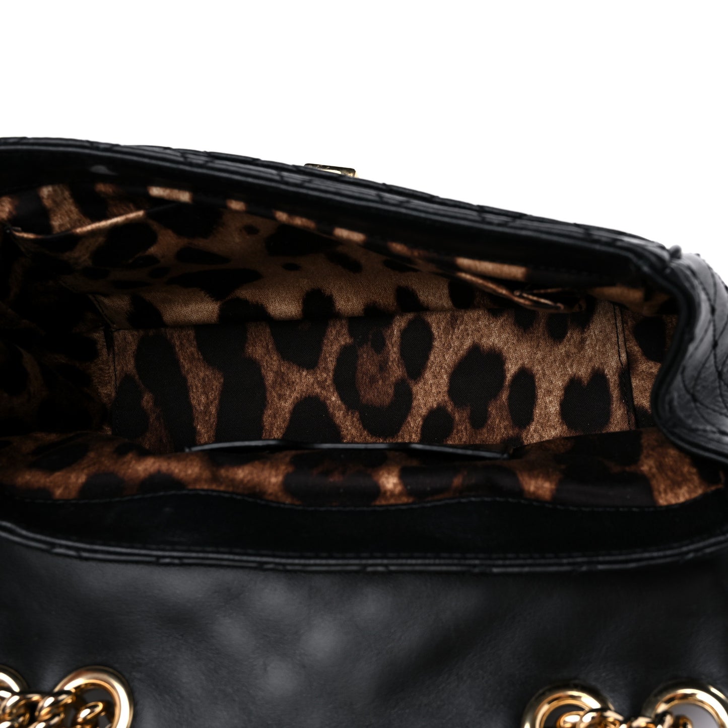 Lambskin Watersnake Embellished Lucia Shoulder Bag Black