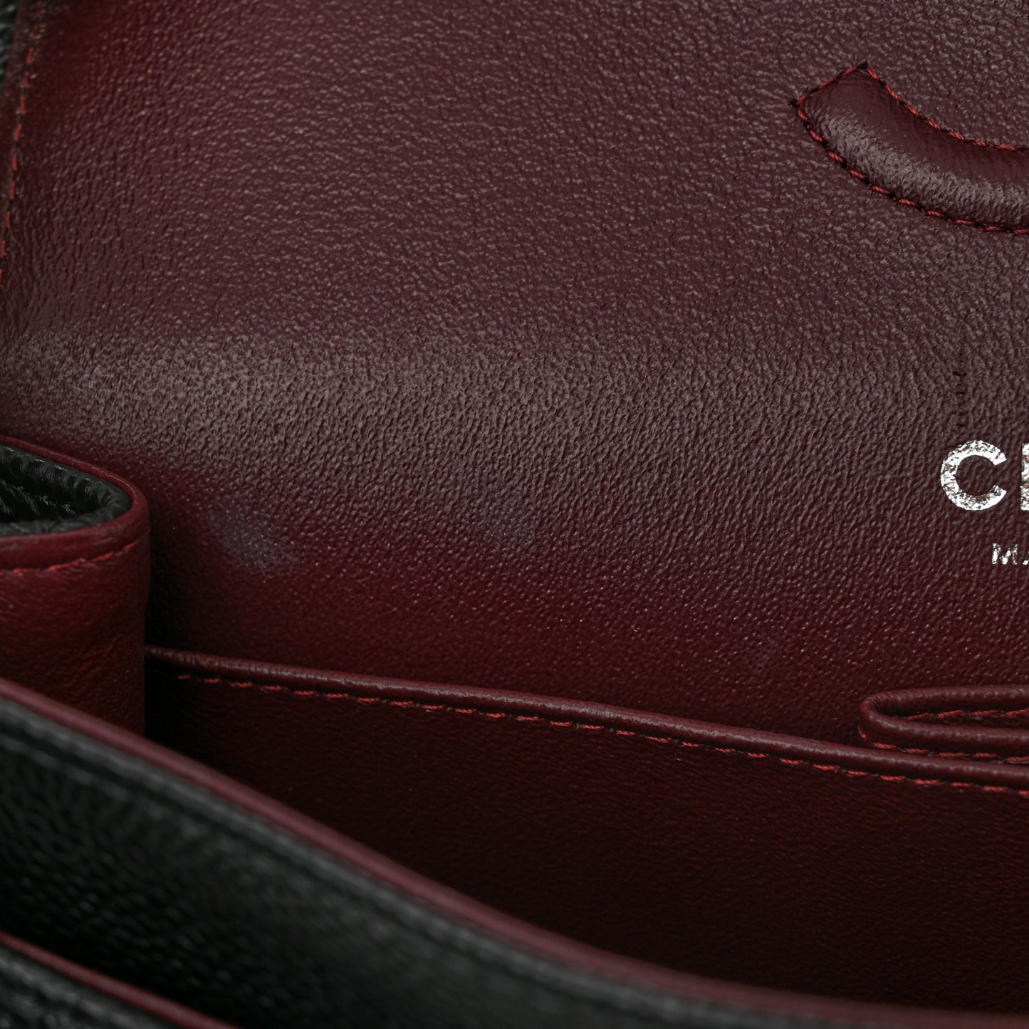 Caviar Quilted Small Double Flap Black