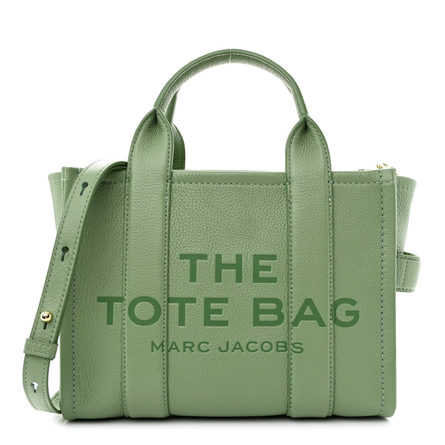Grained Calfskin Small The Tote Bag Aspen Green