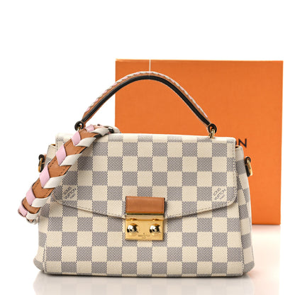 Louis Vuitton Damier Azur Braided Croisette Rose 12 of 12