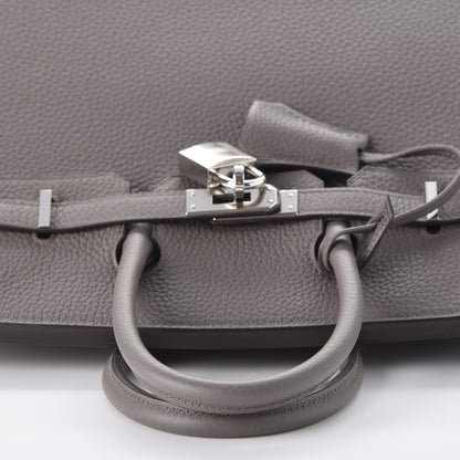 Hermes Togo Birkin 25 Etain 24 of 37