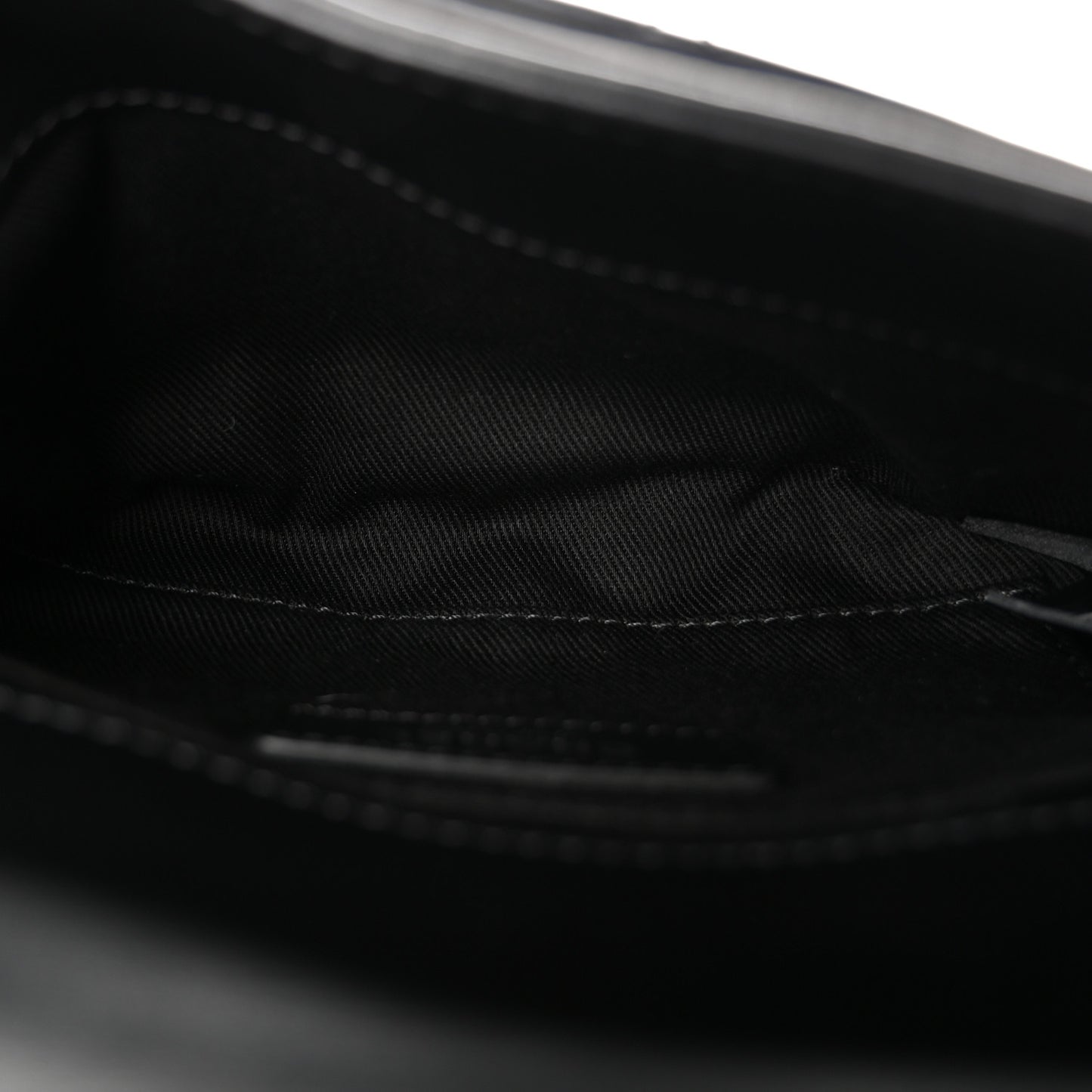 Calfskin Quilted CC Uniform Flap Belt Bag Black