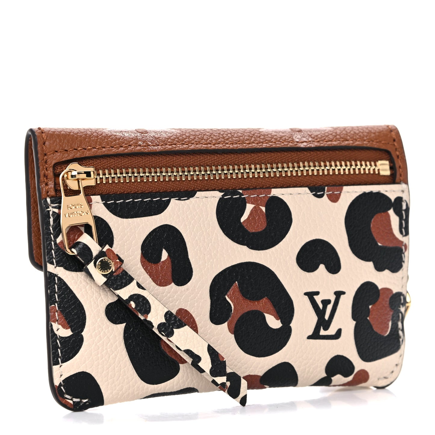 Empreinte Monogram Giant Wild At Heart Key Pouch Caramel