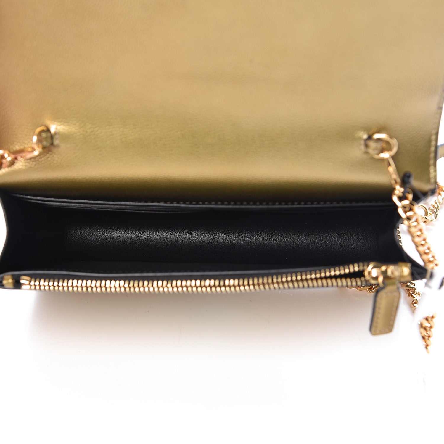 Saint Laurent Grain De Poudre Kate Monogram Tassel Chain Wallet Brome 5 of 10