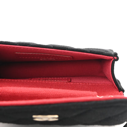 Chanel Jersey Quilted Micro Mini Flap Black 4 of 11
