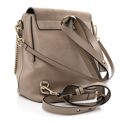 Chloe Suede Calfskin Medium Faye Backpack Motty Grey 3 of 10