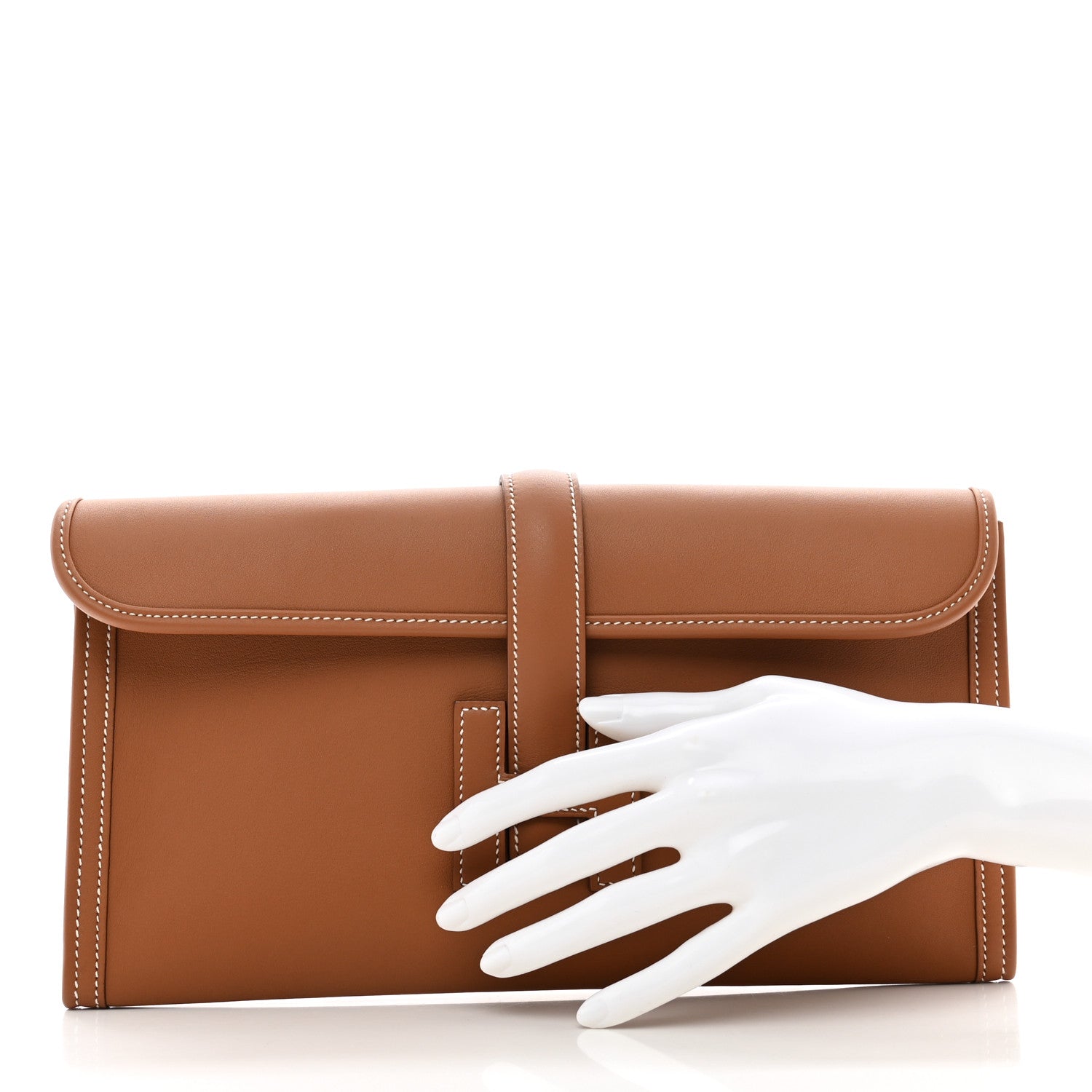 Hermes Swift Jige Elan 29 Clutch Gold 2 of 7