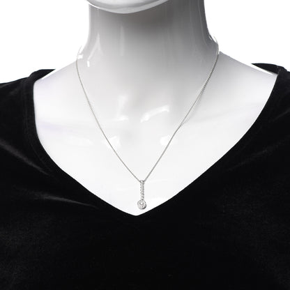 Tiffany Platinum Diamond Circlet Drop Pendant Necklace 2 of 6