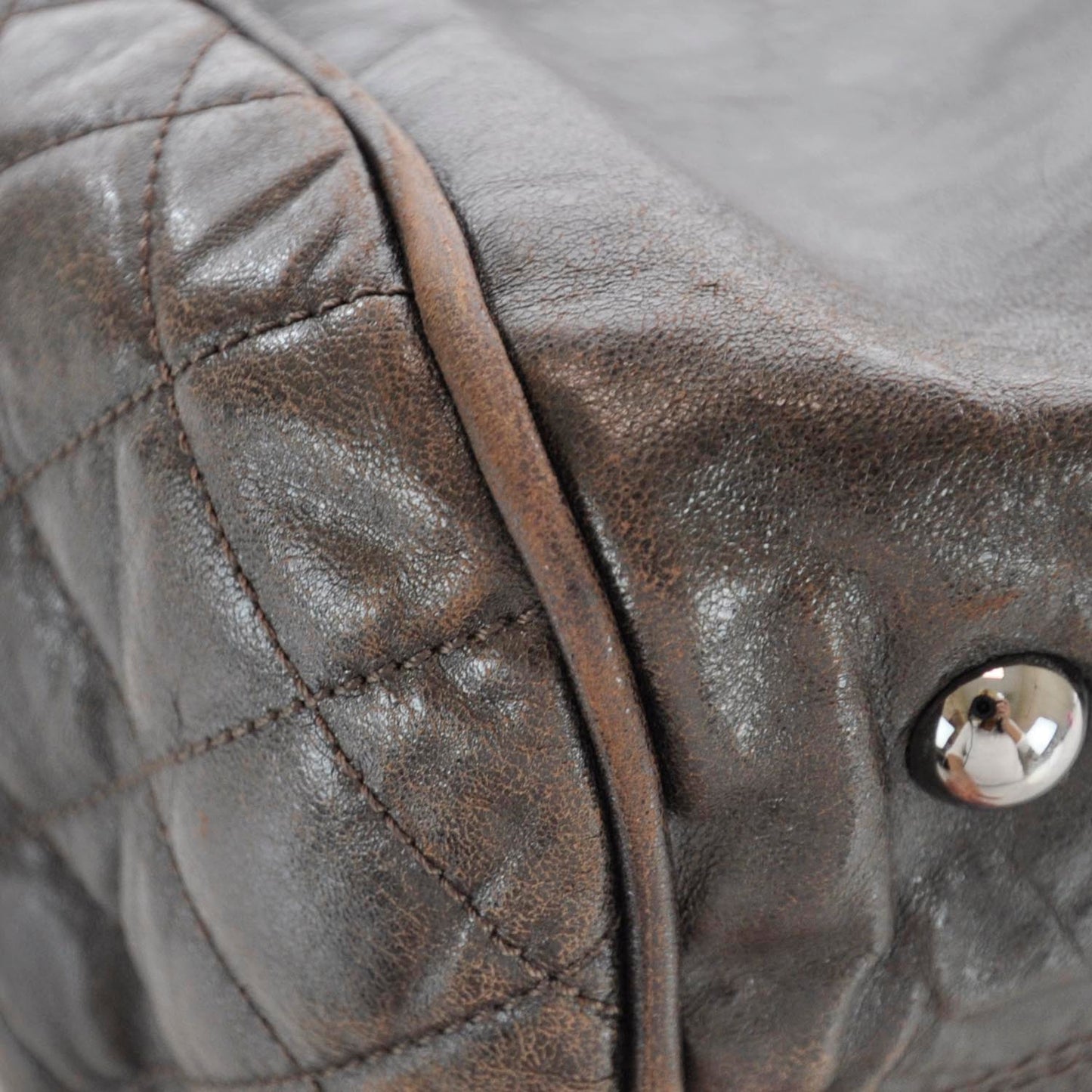 Calfskin Medium Perfect Day Tote Dark Brown
