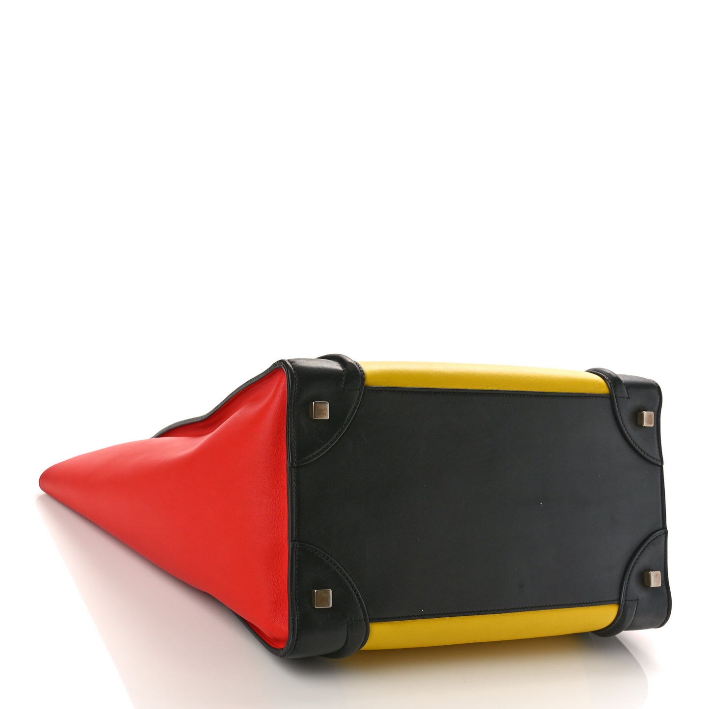 Smooth Calfskin Mini Tri-Color Luggage Sunflower