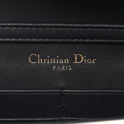 Christian Dior Patent Micro-Cannage Diorama Wallet on Chain Pouch White 8 of 8