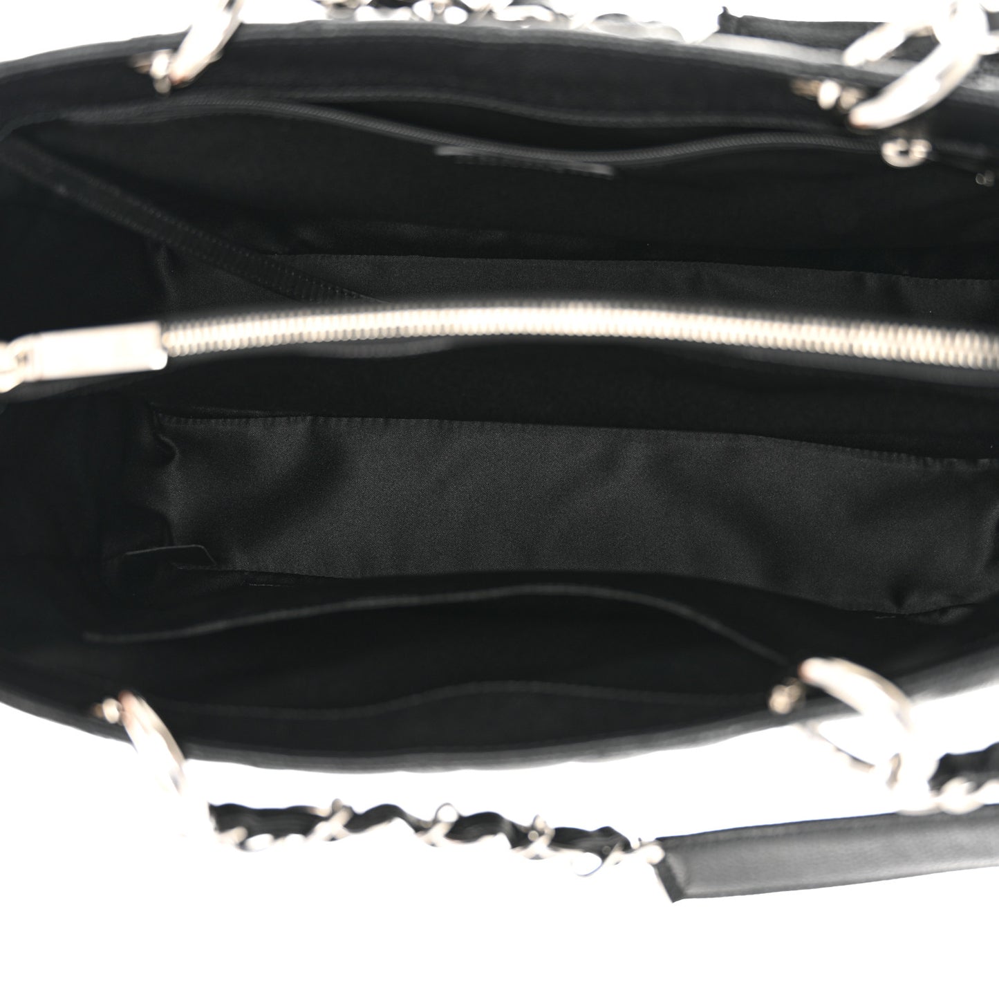 Caviar Quilted Grand Shopping Tote GST Black