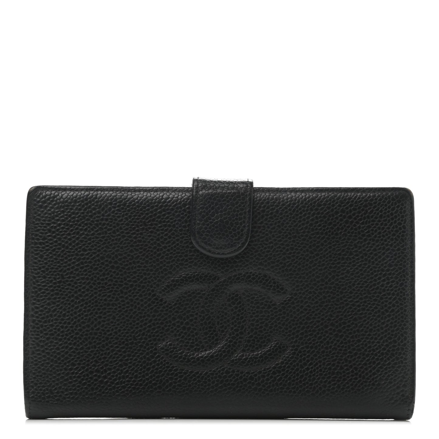 Caviar Timeless CC French Wallet Black