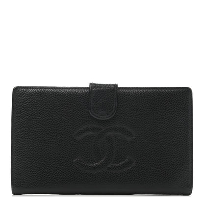 Chanel Caviar Timeless CC French Wallet Black 1 of 4