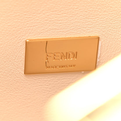 Fendi Vitello Tahiti Burro Bi-Color Medium Peekaboo Iconic Essentially Satchel Maya Camelia Confetto 7 of 11