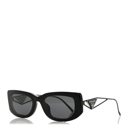 Prada Acetate Sunglasses SPR 14Y Black Slate Gray 1 of 8