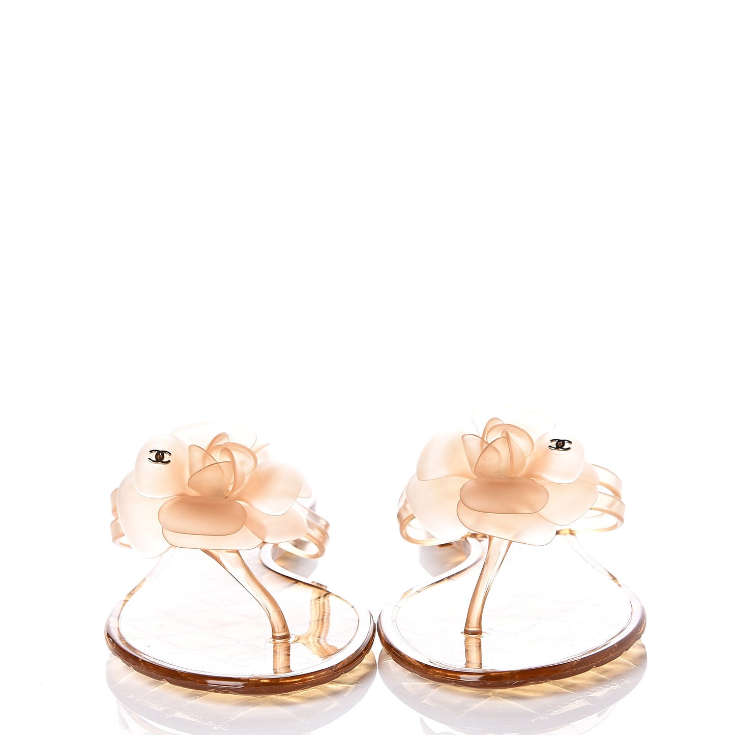Jelly Camellia Thong Sandals 39 Rose Clair