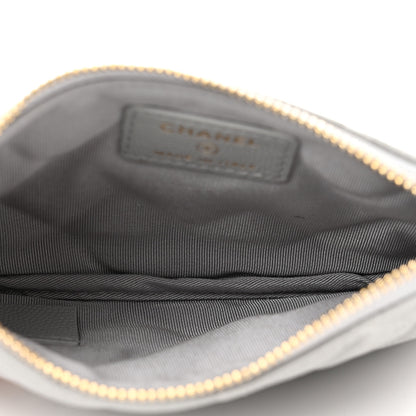 Chanel Caviar Quilted Small Cosmetic Case Grey 5 of 8