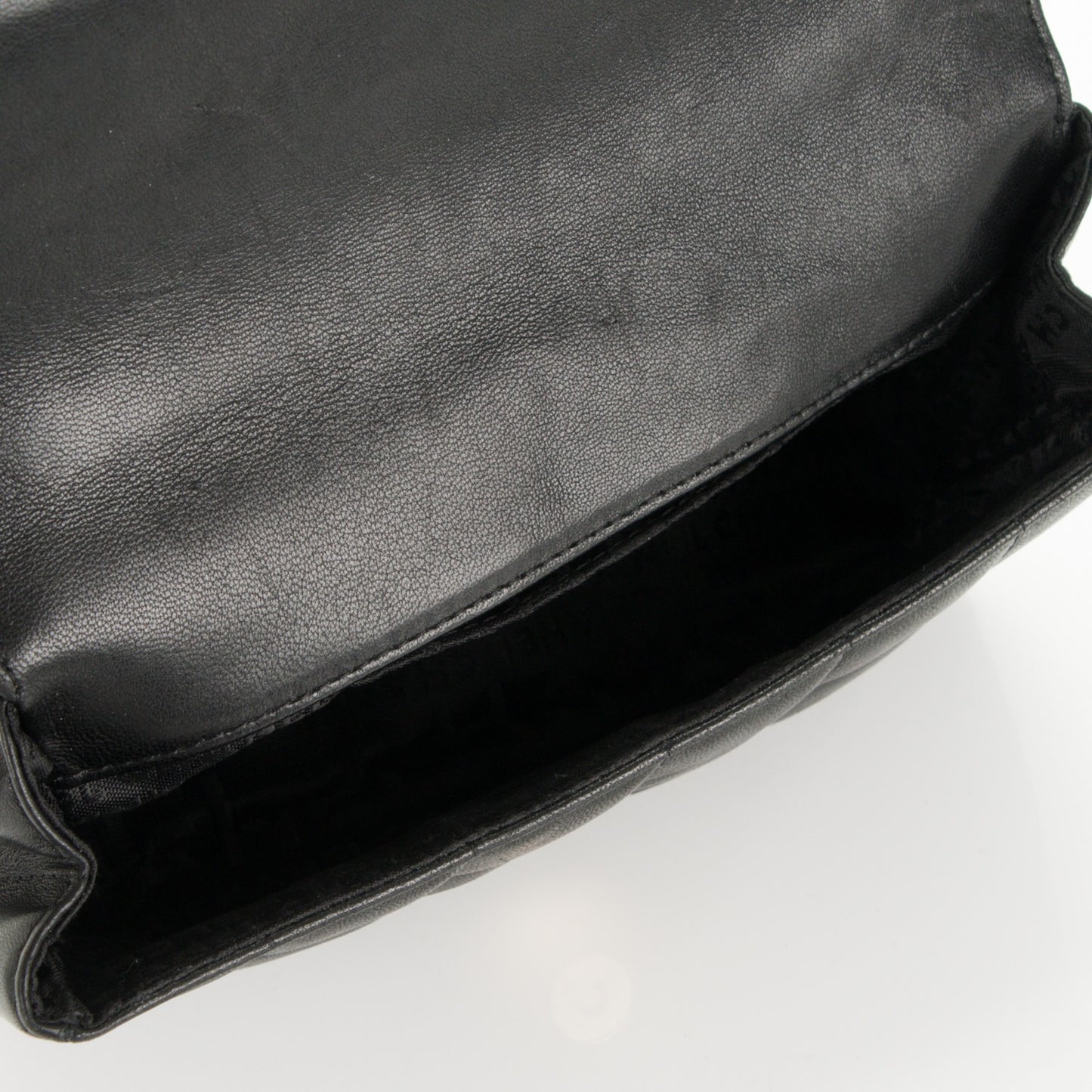 Lambskin Quilted Mini Chocolate Bar Flap Black