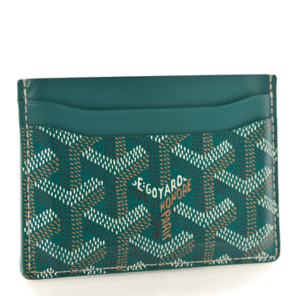Goyard Goyardine Saint Sulpice Card Holder Green 3 of 9