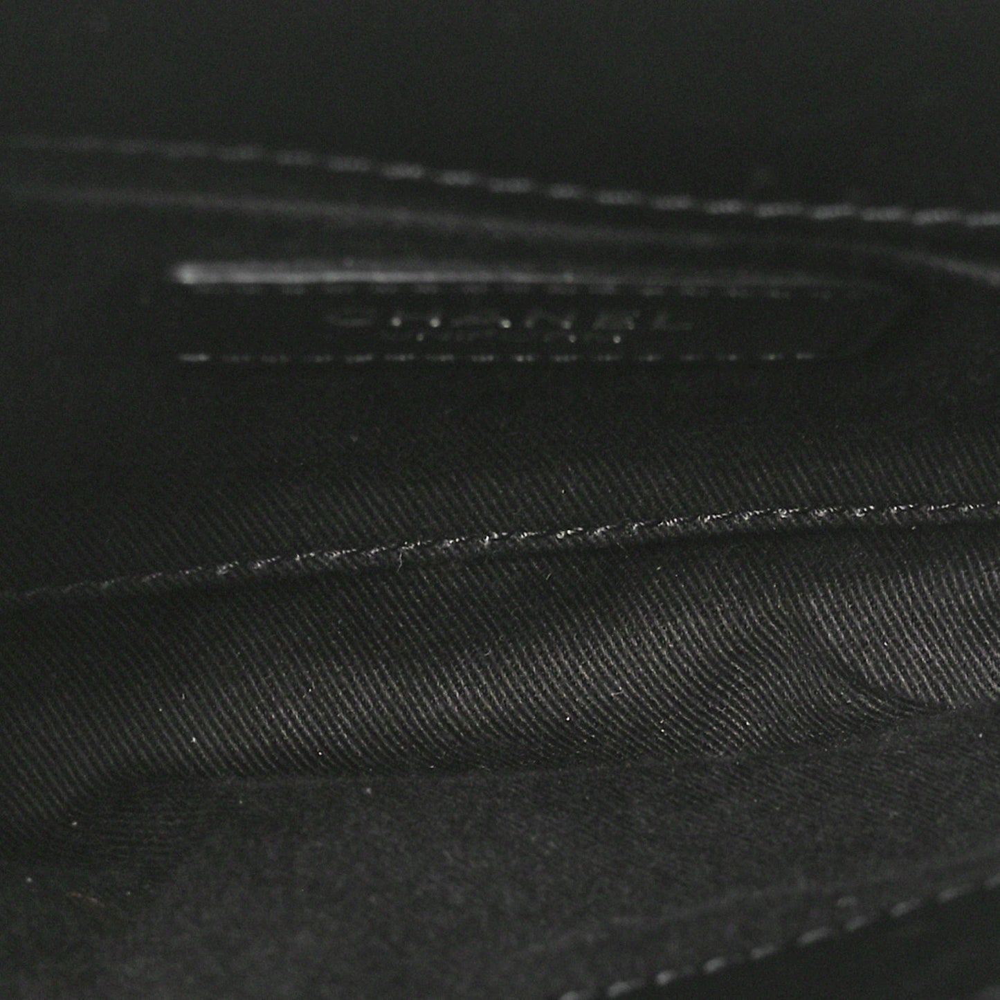 Calfskin Quilted CC Uniform Flap Belt Bag Black
