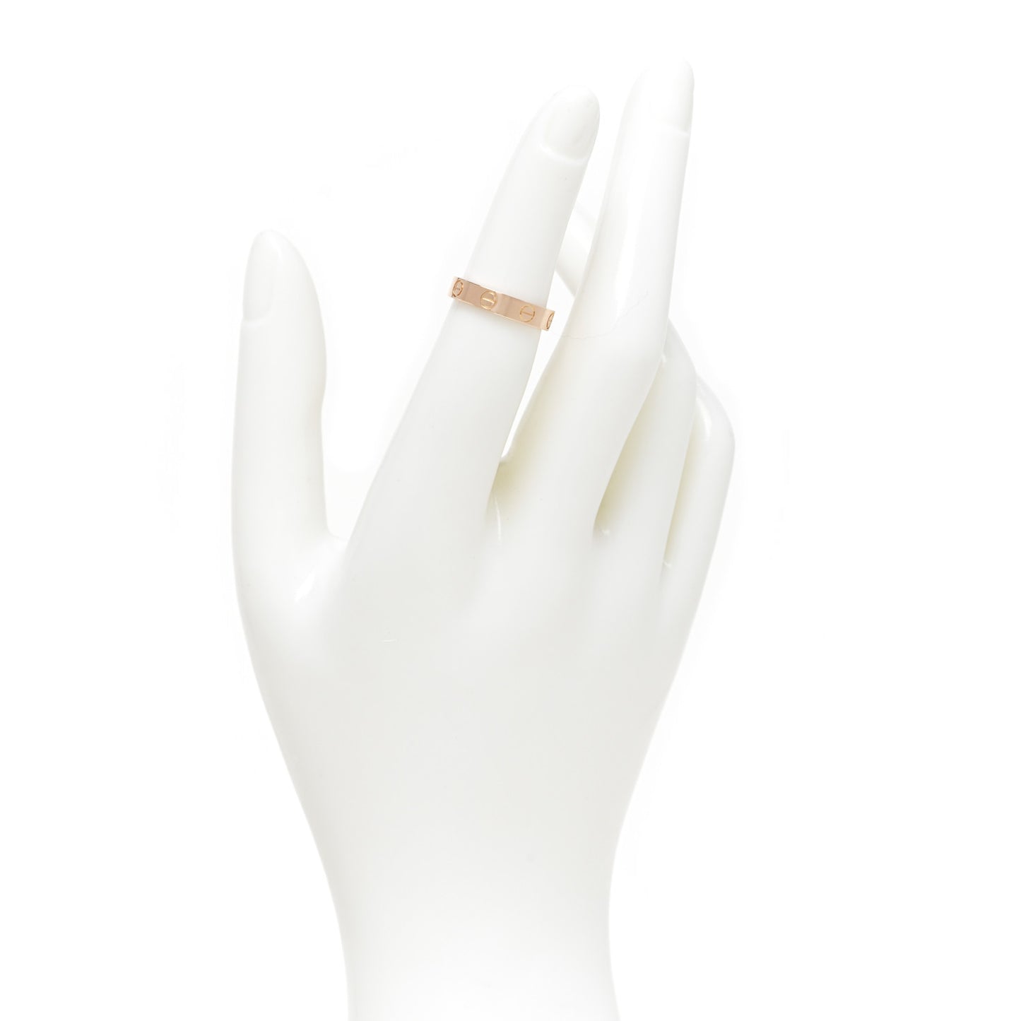 18K Pink Gold 3.5mm LOVE Wedding Band Ring 49 5
