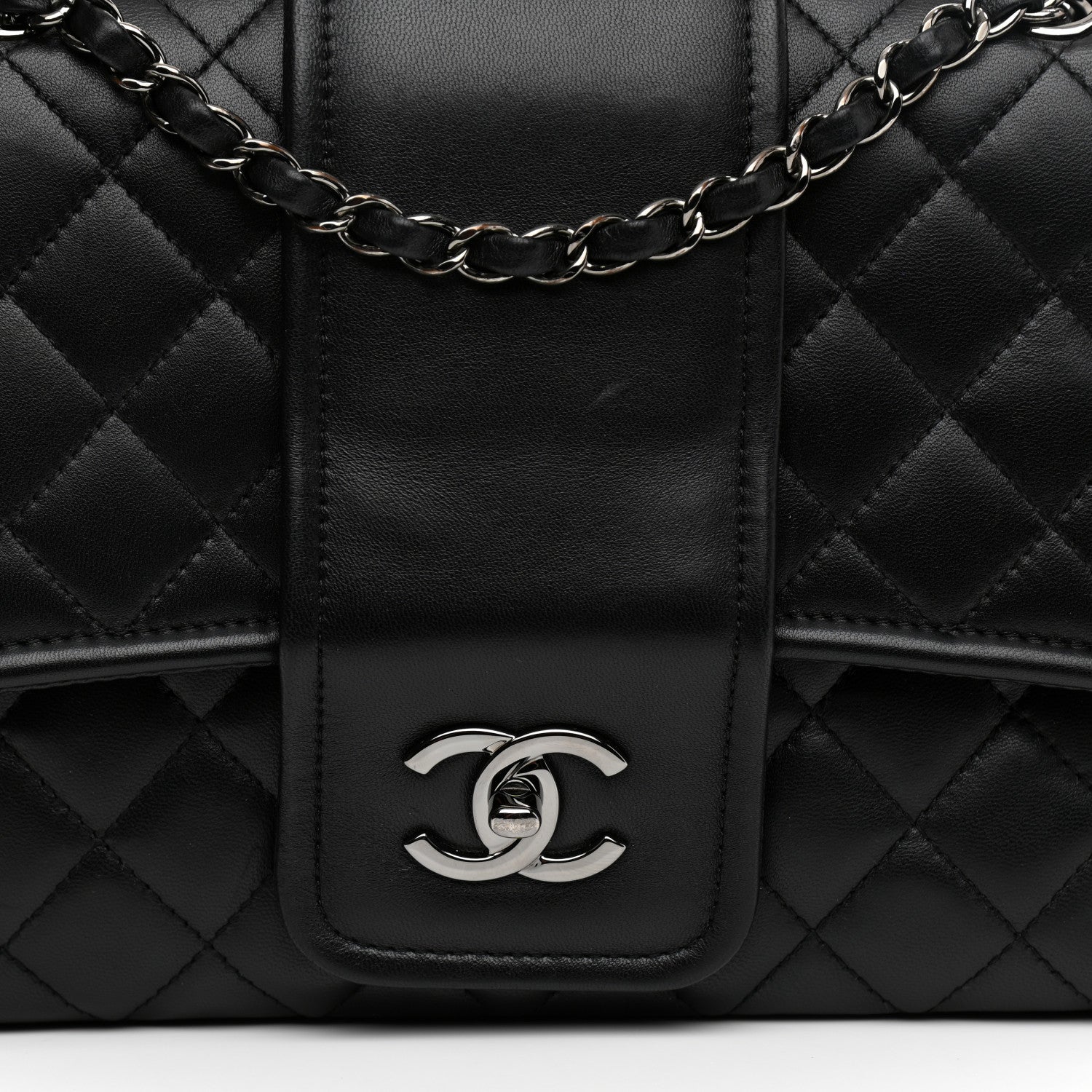 Chanel Lambskin Quilted Elementary Chic Flap Black 8 of 10