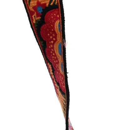 Valentino Garavani Calfskin Enchanted Wonderland Medium Guitar Strap Rockstud Rolling Flap Saddle Bag Rubin 12 of 15