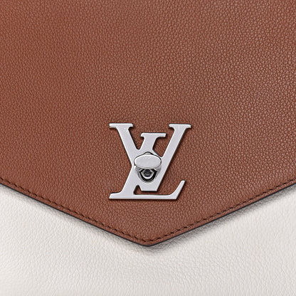 Louis Vuitton Soft Calfskin My Lockme Top Handle Caramel Creme Black 7 of 11
