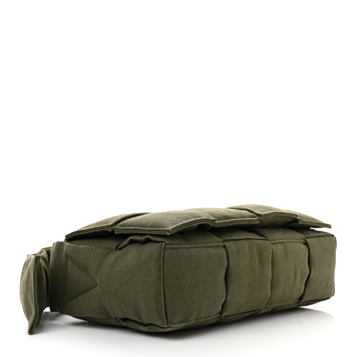Canvas Intrecciato Padded Tech Cassette Belt Bag Crocodile