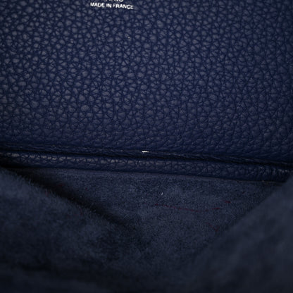 Hermes Taurillon Clemence Picotin Lock 18 PM Bleu Saphir 11 of 12